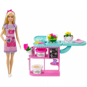 Barbie GTN58 Florist Playset with 12-in Blonde Doll, Flower-Making Station