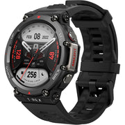 Amazfit T-Rex 2 Rugged Outdoor Smartwatch, 1.39in HD AMOLED Display, Dual-Band GPS with Six Satellite Systems, 24-Day Battery Life, Military-Grade Durability, 150+ Sports Modes, Water Resistant 100m, Black