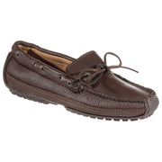 Minnetonka Moccasin Moosehide Weekender Moccasins for Men - Chocolate - 9M