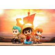 Hot Toys One Piece Nami Cosbaby Collectible Bobble Head, 4 in Tall, Mid-Action Pose with Quarterstaff, COSB1056