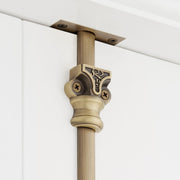 Signature Hardware Helmina Brass Cremone Bolt, 72 Inch Tall, Solid Brass, Matte Black, Reversible Handing, Customizable Length, 955211-1.75