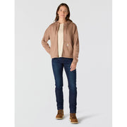 Carhartt Women's Tencel Fiber Series Full-Zip Sweatshirt, Loose Fit, Soft Sepia, XL, 106837