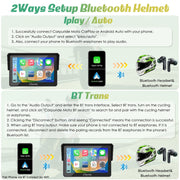 Carpuride 502 Wireless Carplay Screen Motorcycle Display Stereo Bluetooth Waterproof 5
