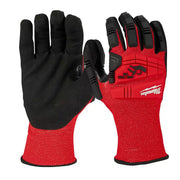 Milwaukee 48-22-8971 Medium Red Nitrile Impact Level 3 Cut Resistant Dipped Work Gloves