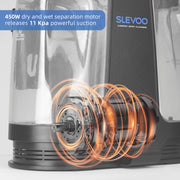 Slevoo Portable Carpet Cleaner with 450W Motor, 11Kpa Suction, Pet Spot Stain Remover, 2L Clean Water Tank, 18ft Cord AU-C003