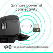 Logitech MX Master 4 Ergonomic Wireless Mouse with Customizable Haptic Feedback, Ultra-Fast MagSpeed Scrolling, USB-C Charging, Bluetooth, Black