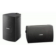Yamaha Pro Commercial 4-Inch 2-Way Weather-Resistant Surface Mount Speakers, Black, Pair, 15W VS4