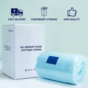 Subrtex Queen Mattress Topper, 4 Inch Gel-Infused Memory Foam, Medium Firmness, Ventilated Design, CertiPUR-US Certified, SESBTLKCD04Q
