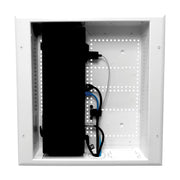 Datacomm Electronics In-Wall Connected Media Box with 15 Amp Duplex Power Receptacle, White, 45-8011-1P