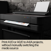 HP 5HB08T#B1K Designjet T650 A0 Inkjet Large Format Printer - Includes Printer - 24
