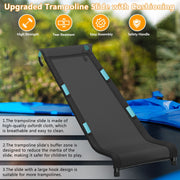 ROMUCHE Trampoline Slide Ladder with Buffer Region, Reinforced Handles, Galvanized Steel Frame, Nylon Surface, 60in x 20in