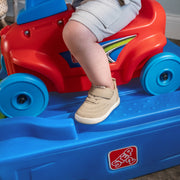 Dash & Stow Step2 Dash and Stow Plastic Roller Coaster Ride-On for Kids Ages 1.5 to 5 Years, 9-Foot Track, Compact Storage, Durable Plastic