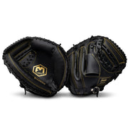 Franklin Sports 22638 Baseball and Softball Glove - Field Master - Baseball and Softball Mitt, Black/Gold, 31.5