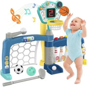 Fistone kids Basketball Hoop with Adjustable Height 5 in 1 Toddler Sports Activity Center - Material: Acrylonitrile Butadiene Styrene