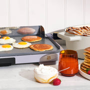 Beautiful XL Electric Griddle, 12 x 22 in, Non-Toxic EverGood Ceramic Coating, Lavender, 1500W, 19983