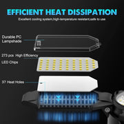 BN-LINK LED Garage Light, 2 Pack, 18500 Lumens, 6500K Daylight, Deformable 6+1 Adjustable Panels, Black, CP-C786