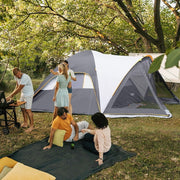 Yuyuanxiang UNP Camping Tent with Screen Room, Portable 6 Person Dome Tent, Family Outdoor Tent with Screen Porch, 14 ft x 11 ft x 72 in Height, UNP-1411-DB