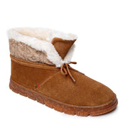 Minnetonka 81101 Norean Sweater-Knit Slippers for Ladies - Tan - 8M