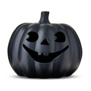 Way To Celebrate X481-PXFG037 Clay Pumpkin Jack-o'-Lantern Tabletop Decor, Black, 9