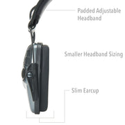 Howard Leight R-02532 Impact Sport Electronic Earmuffs with Auxiliary Input - Metallic Grey