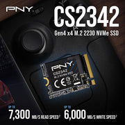 PNY M.2 2230 2TB PCI-Express 4.0 x4 3D NAND Internal Solid State Drive (SSD) M230CS2342-2TB-TB