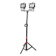 Hyper Tough 7625 1000W Halogen 2 Light Corded Tripod Mounted Portable Work Light