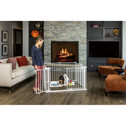 Regalo 1348 28 inch Double Door Super Wide Safety Gate - White