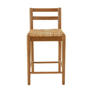 My Texas House MT6425004710006 Laurel Counter-height Dining Stools with Woven Seagrass Seat, Warm Brown, 2 Pack