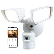 Merkury MI-CW073-199W Smart Floodlight Camera HD Surveillance, Motion Alerts & 1800-Lumen Light