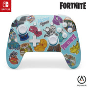 PowerA NSGP0290-01 Enhanced Wireless Controller for Nintendo Switch - Fortnite Sticker Mania