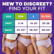 Always Discreet MaxiProtect Adult Diapers for Women, Maximum Plus Absorbency, Scented, Size L, 64 Count