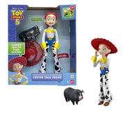 Mattel Disney Pixar Toy Story 5 Critter Talk Jessie 12 Inch Posable Action Figure with Jimmy Dean Pig and 35 Plus Movie Sounds