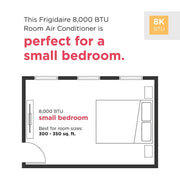 Frigidaire 14,000 BTU Inverter Window Room Air Conditioner, Wi-Fi Enabled, Energy Star Certified, Multi-Directional Airflow, Remote Control, White, FHWW145WE1