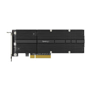 Synology M2D20 Dual-Slot M.2 NVMe SSD Adapter Card, PCIe 3.0 x8, Clear