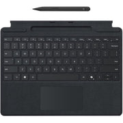 Microsoft Surface Pro Keyboard with Slim Pen, Black Alcantara Fabric, Large Glass Touchpad, Copilot Key, Bluetooth, 8X8-00141