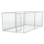 Lucky Dog 4'H x 5'W x 10'L/4'H x 8'W x 6.5'L Boxed Kennel Chain Link