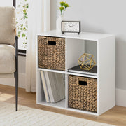 Mainstays MS5336278612056 4 Cube Storage Organizer, White, Bookshelf