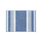 Mainstays Performance Foam Noodle Bath Rug, Soft Chenille Surface, Skid-Resistant PVC Backing, Machine Washable, 17 x 24 in, Blue