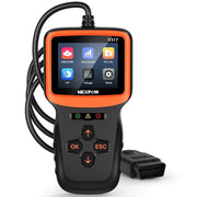 Nexpow V317 OBD2 Scanner Code Reader with DTC Lookup, 2.8-Inch HD Color Screen, Multi-Protocol Vehicle Diagnostic Tool, Orange