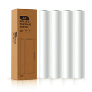 Jeree A4 Thermal Printer Paper, 4 Rolls, 8.3 in Wide x 23 in Length, BPA-Free, Waterproof, Jam-Free Design, Compatible with PeriPage A40 M08F MT810