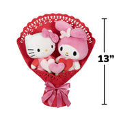 Hello Kitty and Friends Plush Valentine Bouquet, 13 Inch, Multicolor, Ultra-Soft Polyester