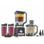 Ninja CO905KS Deluxe Kitchen System, 1600 WP Auto-IQ Base, 88-oz. Pitcher, 9-cup Deluxe Food Processor, (2) 24-oz. Single-Serve Cups