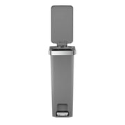 Better Homes & Gardens EKWM6268-40L-GR 10.5 gal Plastic Slim Kitchen Step Trash Can, Gray