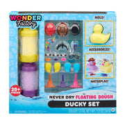 MGA Entertainment Wonder Factory Floating Dough Ducky Set, Gluten-Free Dough, Includes Duck Mold and 20+ Accessories, 4-in-1 Tool, Multicolor