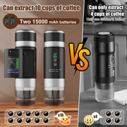 Fimilo Portable Espresso Maker 3-in-1 Electric Coffee Machine, 20 Bar Pressure, Dual 7500mAh Batteries, USB-C Rechargeable, Compatible with Ground Coffee and NS & DG Capsules
