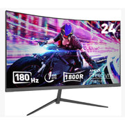 ReHisk RE241KV3 24Inch Micro-Curved 180Hz Full HD 1080P Gaming Monitor - Black