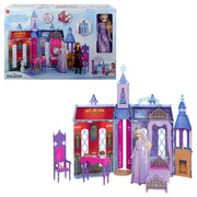 Disney Frozen HLW61 Arendelle Castle Dollhouse with Elsa Fashion Doll, 4 Play Areas and 15 Accessories