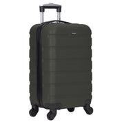 Wrangler WR-87720-310 20 Carry-on Rolling Hardside Spinner Luggage, Deep Depth, Green