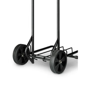 Protege Metal Folding Luggage Cart, Heavy-Duty Steel, Adjustable Height 39 in, 15 in Platform, Black, 3 lbs, 75 lb Capacity
