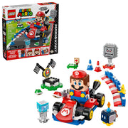 LEGO Super Mario Mario Kart Interactive LEGO Mario and Standard Kart Building Toy, Multicolor, 278 Pieces, Ages 7+